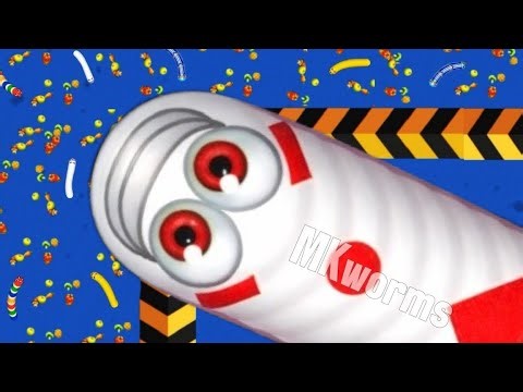 🐍WORMSZONE.IO | Giant Slither Snake Top 01 🏆 | Epic Worms Zone Biggest Snake Gameplay! | Mkworms01