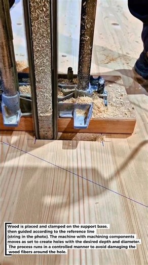 Professional Machine Process for Making Wood Joint Holes!