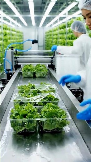 Fresh Lettuce Hydroponic Farming | Inside a High-Tech Farm