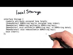 Local data storage - Mobile Web Development