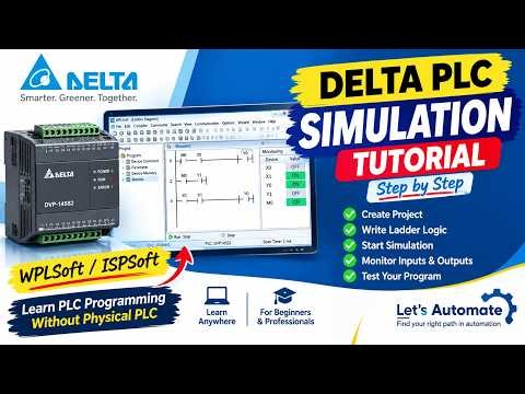 Delta PLC Simulation Tutorial. How to Simulate PLC Program Step by Step ISPSoft