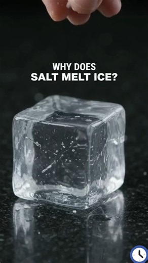 What Happens If You Put Salt on Ice? 🧂🧊 The Strange Science Behind It! #shorts #viral #trending