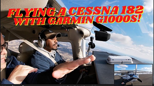 Flying in a Cessna 182 with Garmin G1000 Instruments! Part 1!