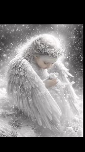 7.3M views · 210K reactions | Winter Angel and Red Rose #reelsvideoシ#reelsviralシ #marinamartinsson #motionpostcard #angel #winter #white #sniw #ambiance #redrose #mood #goodvibes #positivevibes #digitalart #art #artist #visualart #love #hope #dream #fantasy #ai #aiart #artwork visualization | Marina Martinsson | Facebook