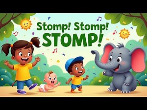 Elephants on Parade: Fun Song for Kids. Learn to sing along and see, Elephants dance!" AI