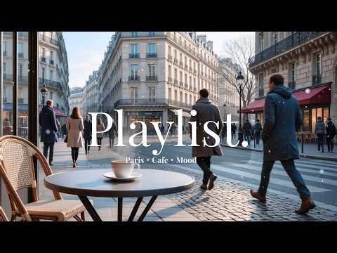 【Playlist】Reading at a Paris Café | Elegant Pop for Calm Moments❄️｜Paris・Cafe・Mood/BGM/relax/winter