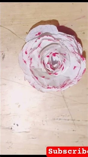 paper rose flower 🌹diy#craft ideas #dit#art and craft#paper flower#papercrafting#short#youtube