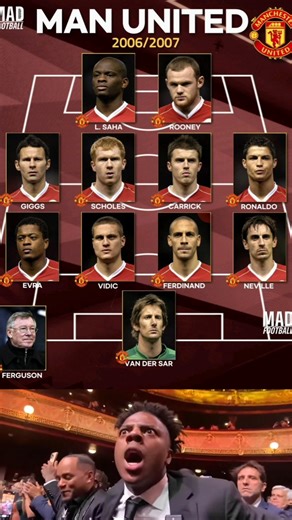 Manchester United 2006/2007 best Line up 🔴