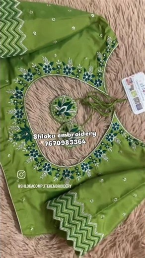 SHLOKA computer embroidery works.. WhatsApp 7670983364. Colour customization & Shipping available 🌎