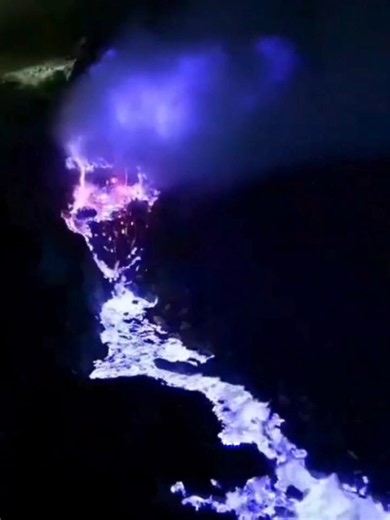 🌋😱 The world's only blue lava volcano!💥 #shorts #viral
