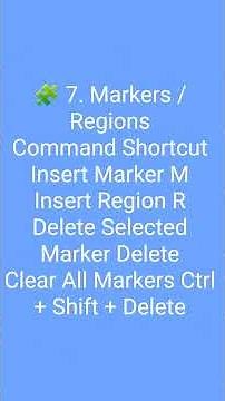 🎬 Sony Vegas Pro – (Windows) Full Shortcut Keys