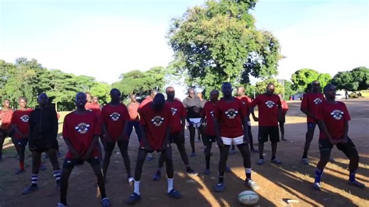 Kitui School Rugby 15s team performing haka after clinching the county championship, beat Gai secondary 30-05 in the finals. #KSSSA2026 #Two5FourRugby