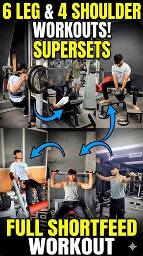 6 LEG & 4 SHOULDER WORKOUTS! SUPERSETS