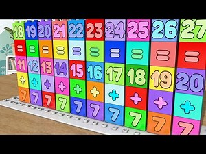 Basic Math Addition For Kids | Adding up to 20 - number 7 - Math for kids with Andre Clap