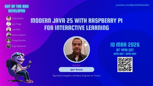 Java for Interactive Learning with Igor Souza | Out of the Box Developer posted on the topic | LinkedIn