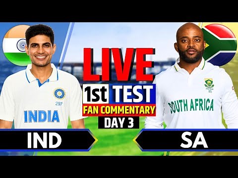 🔴Live: India vs South Africa, Day 3 | 2nd Session | Live Match Today | INDvs SA Live | Iqbal Sports