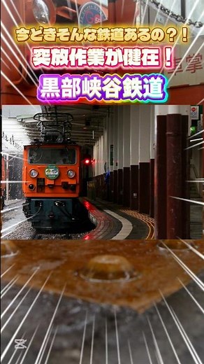 今どきそんな鉄道あるの？！突放作業が健在な黒部峡谷鉄道を紹介！ #shorts #黒部峡谷鉄道 #トロッコ列車 #ゆっくり解説