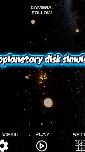Protoplanetary disk simulation