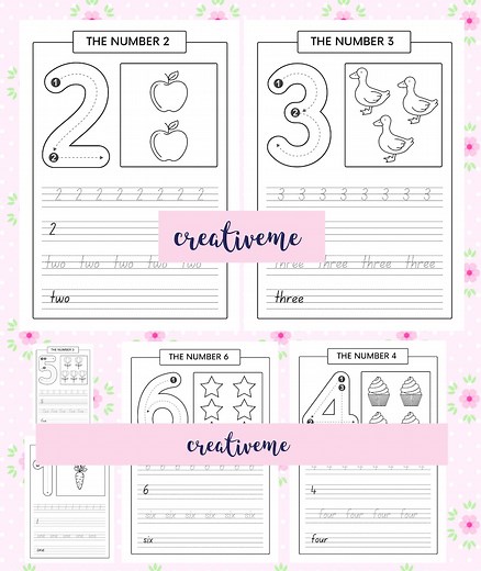 Number Tracing 1-30 Worksheets: Fun Learning Printables (A4 Digital Download) - Etsy Canada