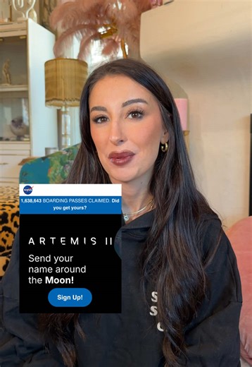 NASA astronauts are heading back to the moon starting with an orbit on Artemis II. You can add your name to an SD card that will be on the mission and get a commemorative boarding pass as a keepsake 💖 very cute space, science, STEM, learn on TikTok
