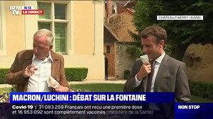 🎥 Le président de la République spectateur souriant d'un Fabrice Luchini en pleine démonstration autour de la littérature française. Séquence rare avec Emmanuel Macron ce jeudi. | BFMTV