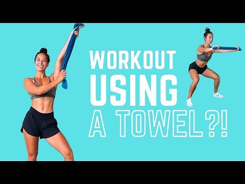 Low-impact workout using a towel | At home, full body, no jumping