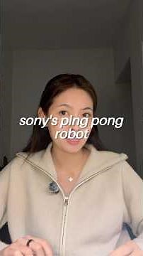 Sony’s Ace: Ping Pong Robot