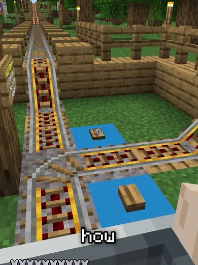 Railway Intersection Tutorial in Minecraft