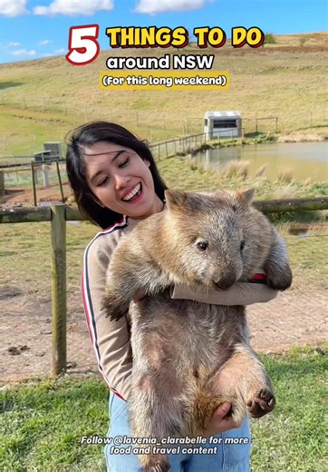 5 Fun Things To Do Around NSW Not sure where to go or what to do this long weekend? 🤷‍♀️ Here are my 5 recommended places to visit around NSW ❤️Whether you’re up for a day trip or a relaxing staycation, these spots have you covered! ✨ Follow @lavenia_clarabelle for more food and travel inspiration! #sydney #sydneytravel #visitnsw #jervisbay #shoalhaven #sydneyblogger #nsw #huntervalley #newsouthwales #daytrip