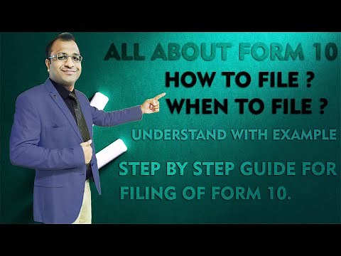 All About Form 10 Of Income Tax Know How And When To File Form 10