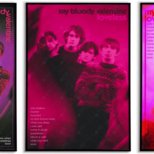 My Bloody Valentine Loveless Poster | Retro 90s Shoegaze Dream Pop Music Album Art Print - Etsy