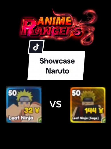 Showcase Naruto !!#unit #fyb #roblox #xuhuong #animerangersx #showcase #naruto