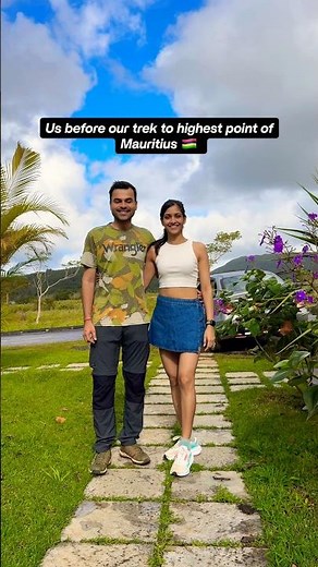 Don’t do this trek in rain 🌧️ #mauritius #hiking #couple