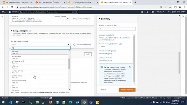 How to connect an aws ec2 instance launched in private subnet using open vpn software?