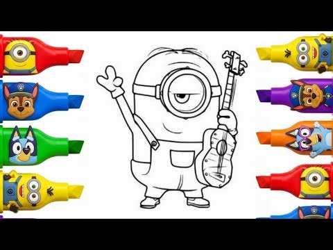 Easy Minions Drawing | Drawing and Coloring for Kids