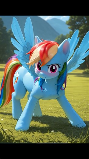 Rainbow Dash from angry to happy😠➡️😁✨ #mylittlepony #rainbowdash #mlp #mlpfim #friendshipismagic | Rainbow Dash