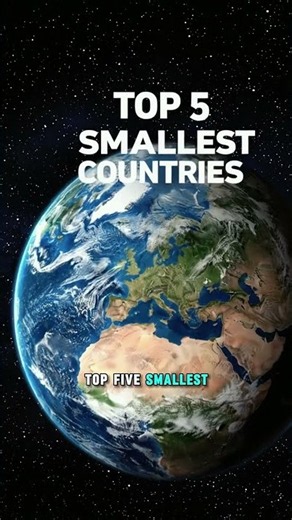 Top 5 Smallest Countries in the World 🌍 #top5 #geography #smallestcountries