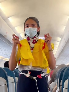 139K views · 12K reactions | Learn safety measures as you onboard Philippine Airlines with adorable flight attendant or Cabin Crew | Just AnyTink | Facebook