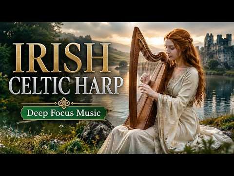 Irish Celtic Harp Music Peaceful Study Music for Deep Focus, Reading & Relaxation#IrishHarp