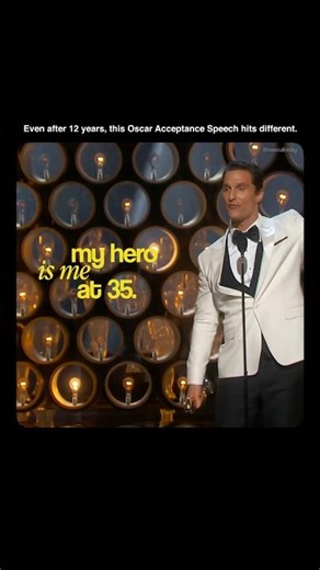 Matthew McConaughey Oscar Acceptance Speech #oscars #motivation #success #cinema