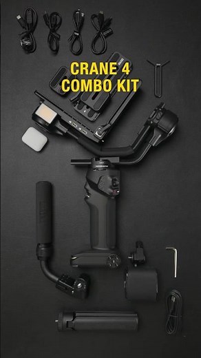 What’s Your Gimbal Setup? Here’s everything you get in Zhiyun Crane 4 Combo Kit / Unbox ASMR
