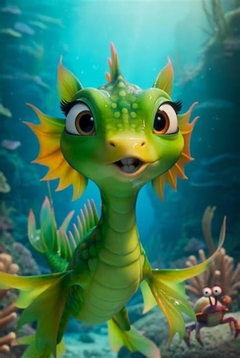 Meet Finnegan the Leafy Seadragon! | AquaBuddies 3D #3danimation #oceanlife #pixarstyle #seaanimals