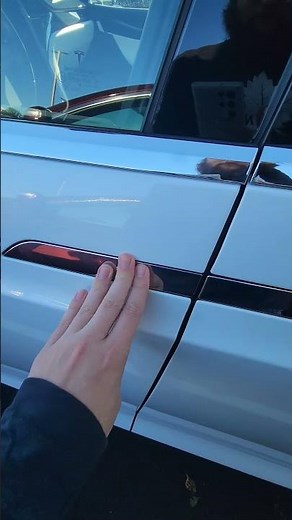How to Open a Tesla Model X door #tesla #fyp #elonmusk