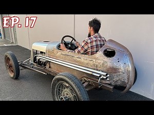 Traditionally sand bent nickel plated exhaust - 'Single Seater Race car'