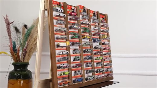 Natural Wood Display Case: Hot Wheels & Matchbox Card Car Collector Showcase - Etsy