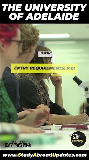 University of Adelaide Admission Requirements