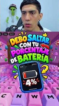 ESCAPA del TECLADO pero TENGO que SALTAR según TU % de batería 🔋4 saltos #roblox #keyboardescape
