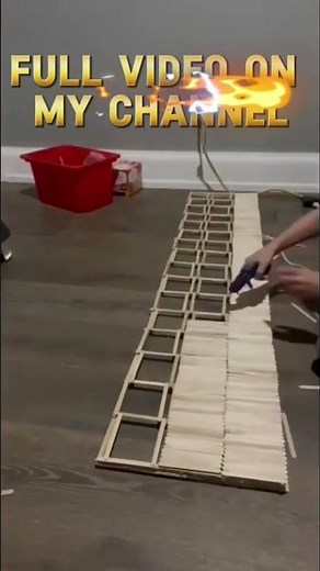 Building A Popsicle Stick Suspension Bridge: The Full Thing