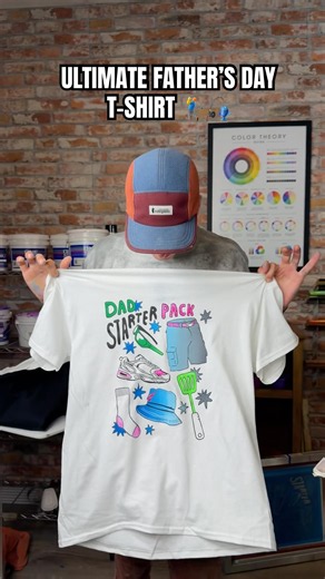 Upgraded Father's Day T-Shirt TRANSFORMED into the Ultimate Dad Starter Pack! 🏌🏼‍♂️🎣