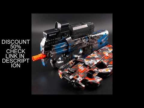 P90 Electric Gel Gun Toy Gun, Fully Automatic Splash Ball Toy Gun Suitable for Outdoor Activities -,